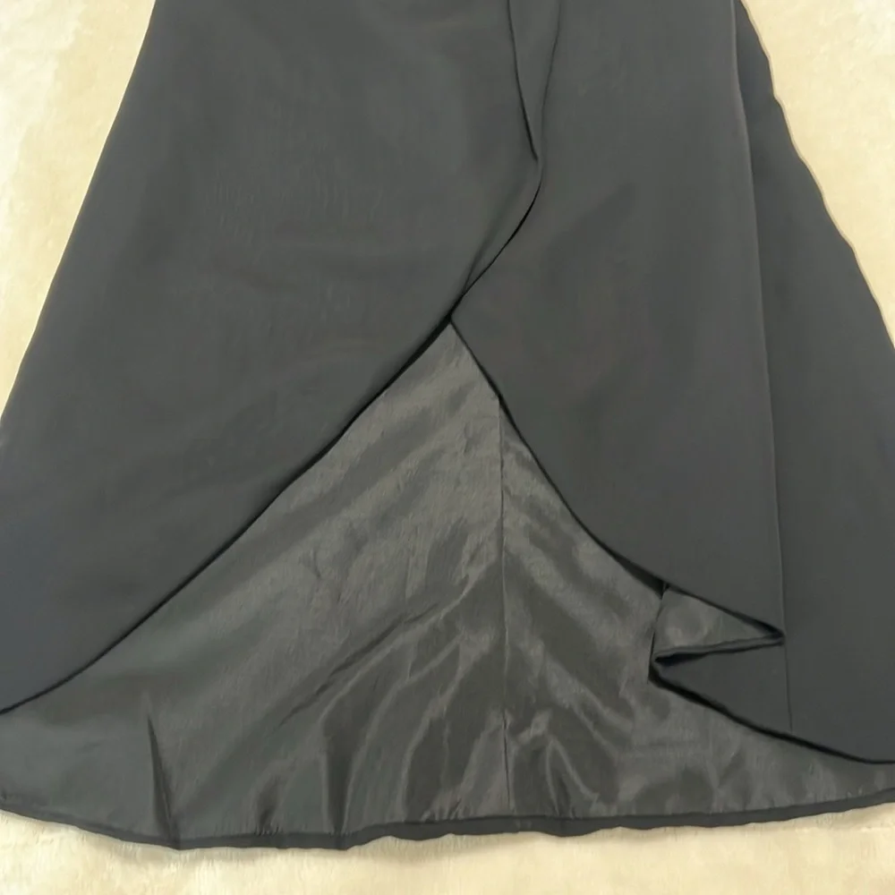 Kleinfeld Pleated-Bodice High-Low Bridesmaid Dress Black Size 2 NWT - Picture 10 of 15